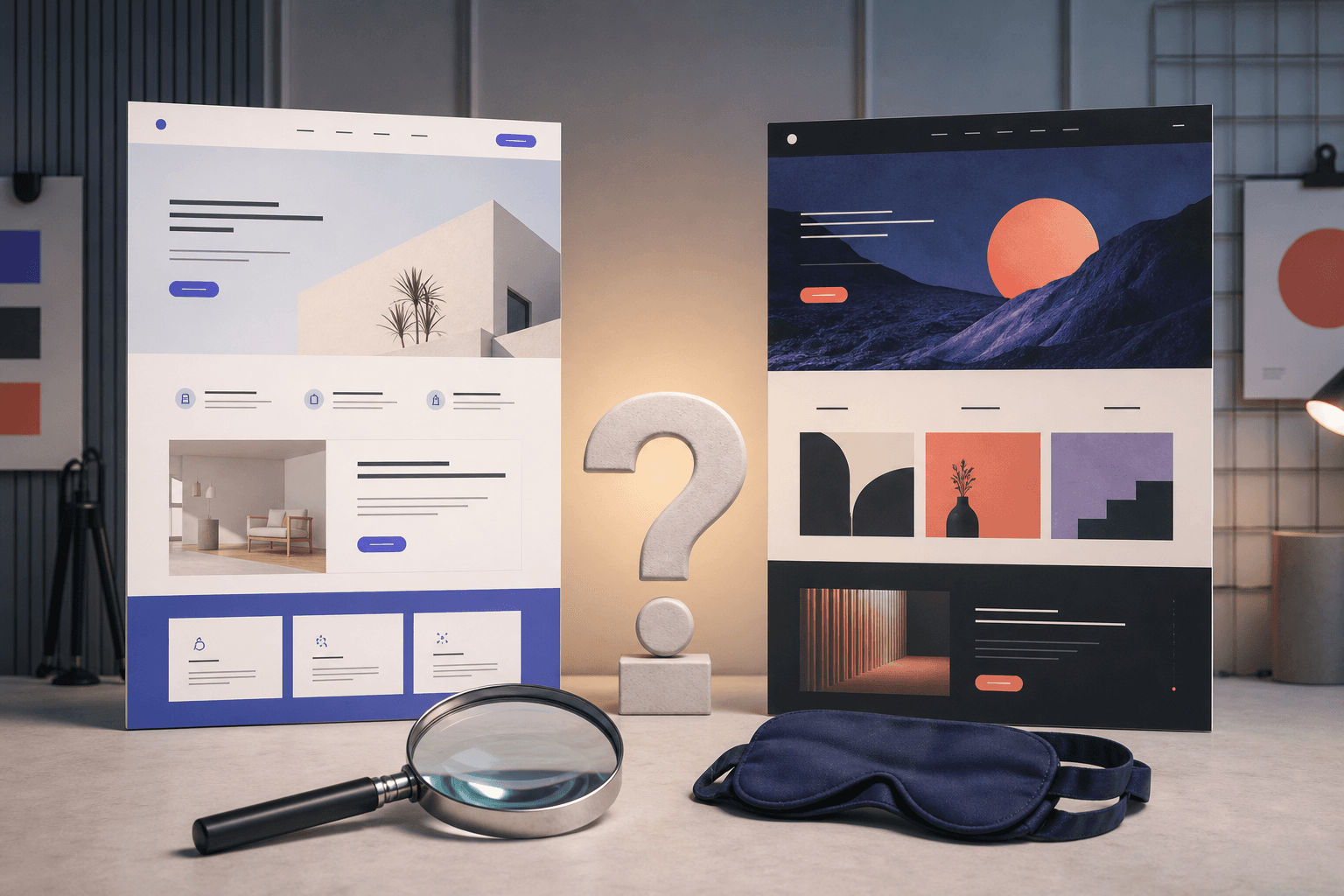 Comparaison à l'aveugle de deux designs de sites WordPress