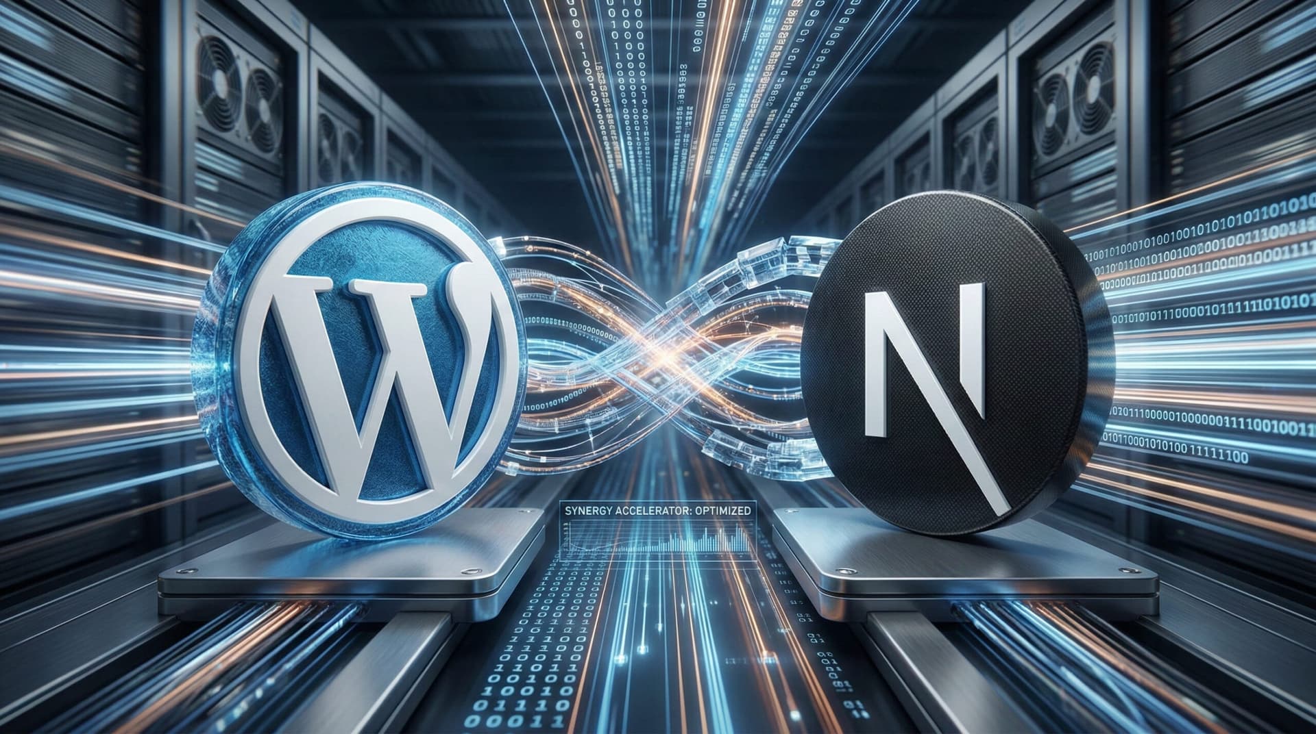 WordPress et Next.js connectés via API REST pour une architecture headless