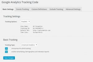 tracking code