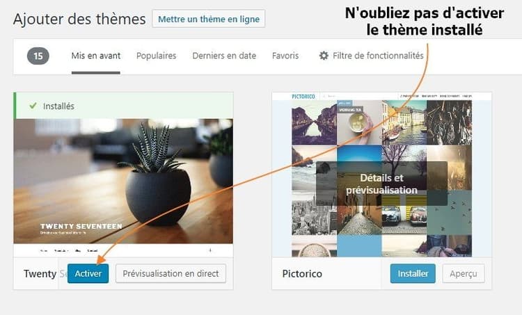 installer theme wordpress 5 Comment installer un thème WordPress gratuit ou premium ?