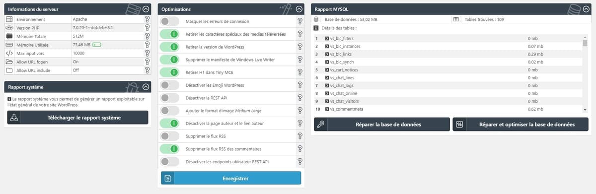 WPS Bidouille infos et optimisations
