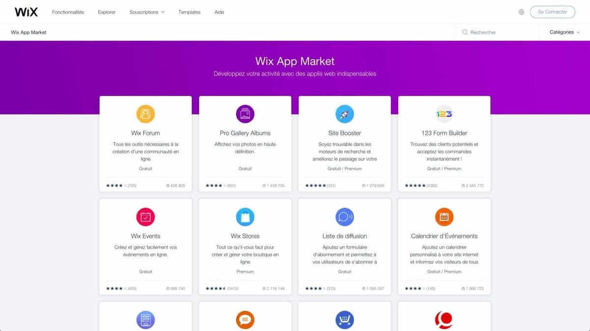 Wix vs WordPress - applis Wix