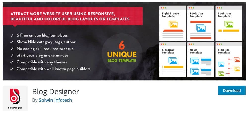 plugin blogging - Blog Designer