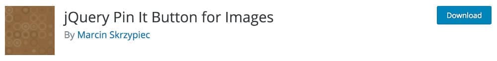 plugin blogging - Pin It Button