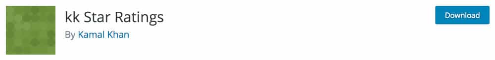 plugin blogging - KK Star Rating