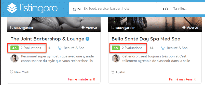 Commentaires et avis