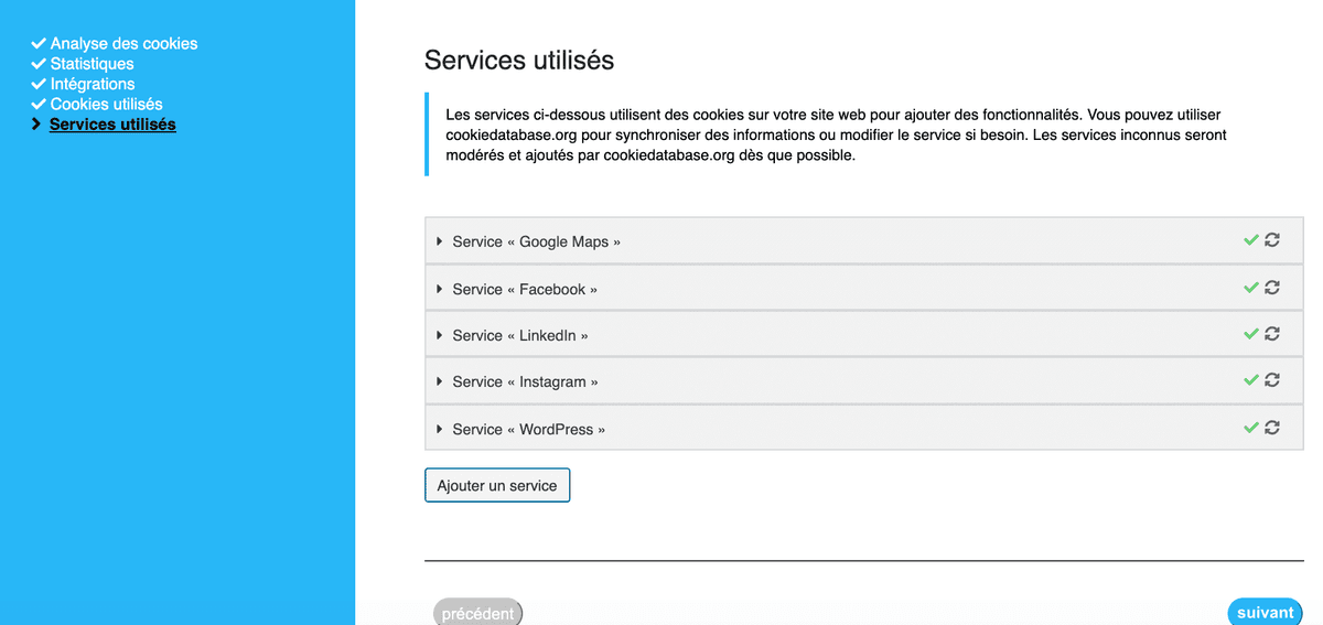 Services Utilisés