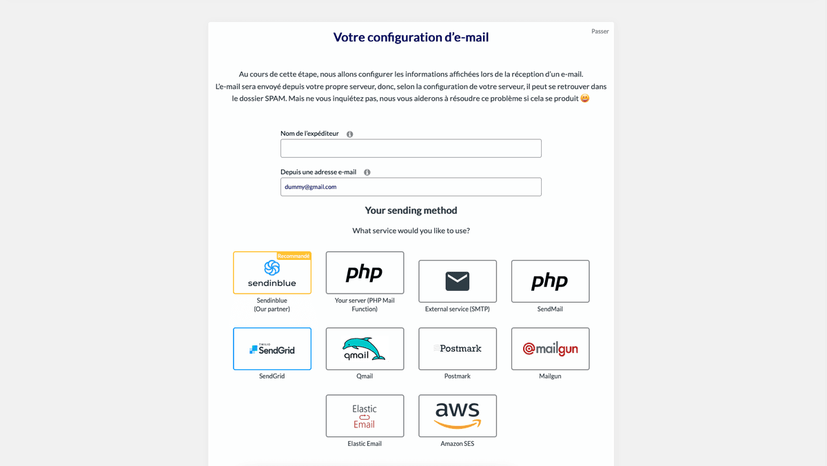 acymailing installation 5