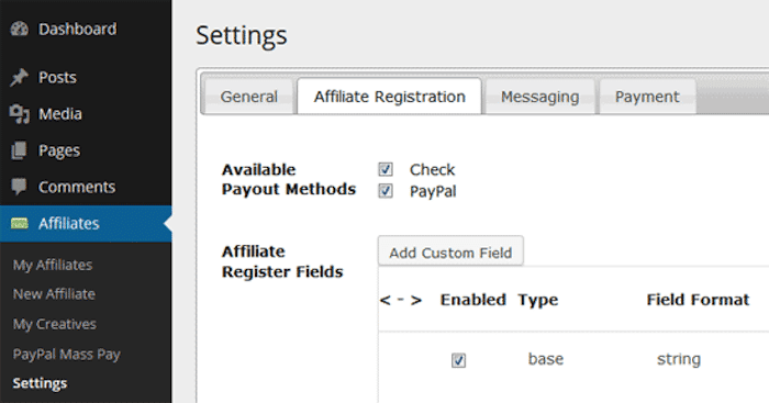 affiliation gratuite - WordPress Affiliate Manager (Gratuit)