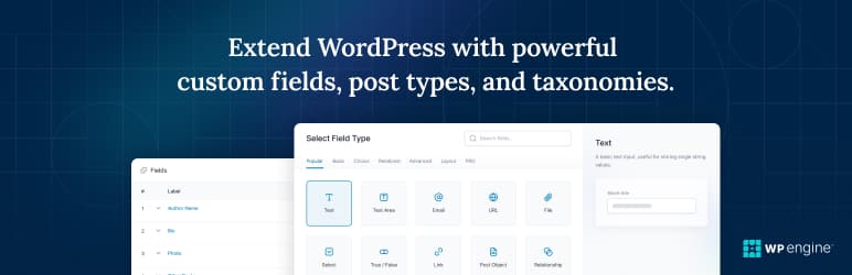 Advanced Custom Fields ACF bannière plugin WordPress