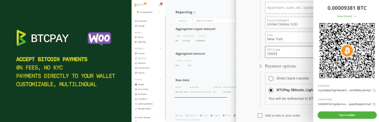 BTCPay Server, passerelle Bitcoin open source et auto-hébergée pour WooCommerce