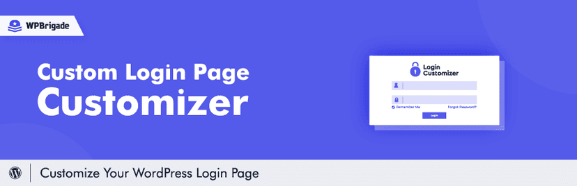 Custom Login Page Customizer - personnalisation légère de la page de connexion