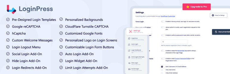 LoginPress - personnaliser la page de connexion WordPress