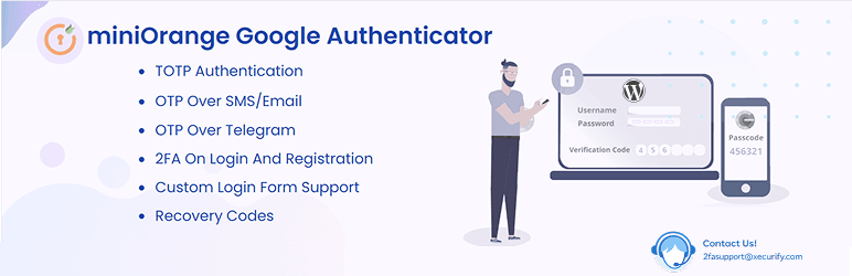 miniOrange 2FA - plugin authentification WordPress polyvalent