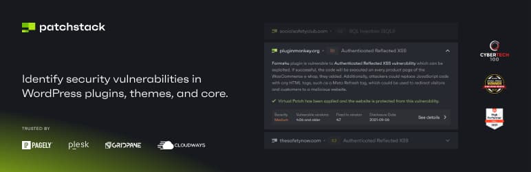 Patchstack - plugin WordPress de détection de vulnérabilités
