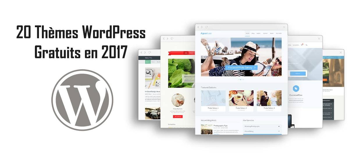 20 thèmes WordPress Gratuits en 2017