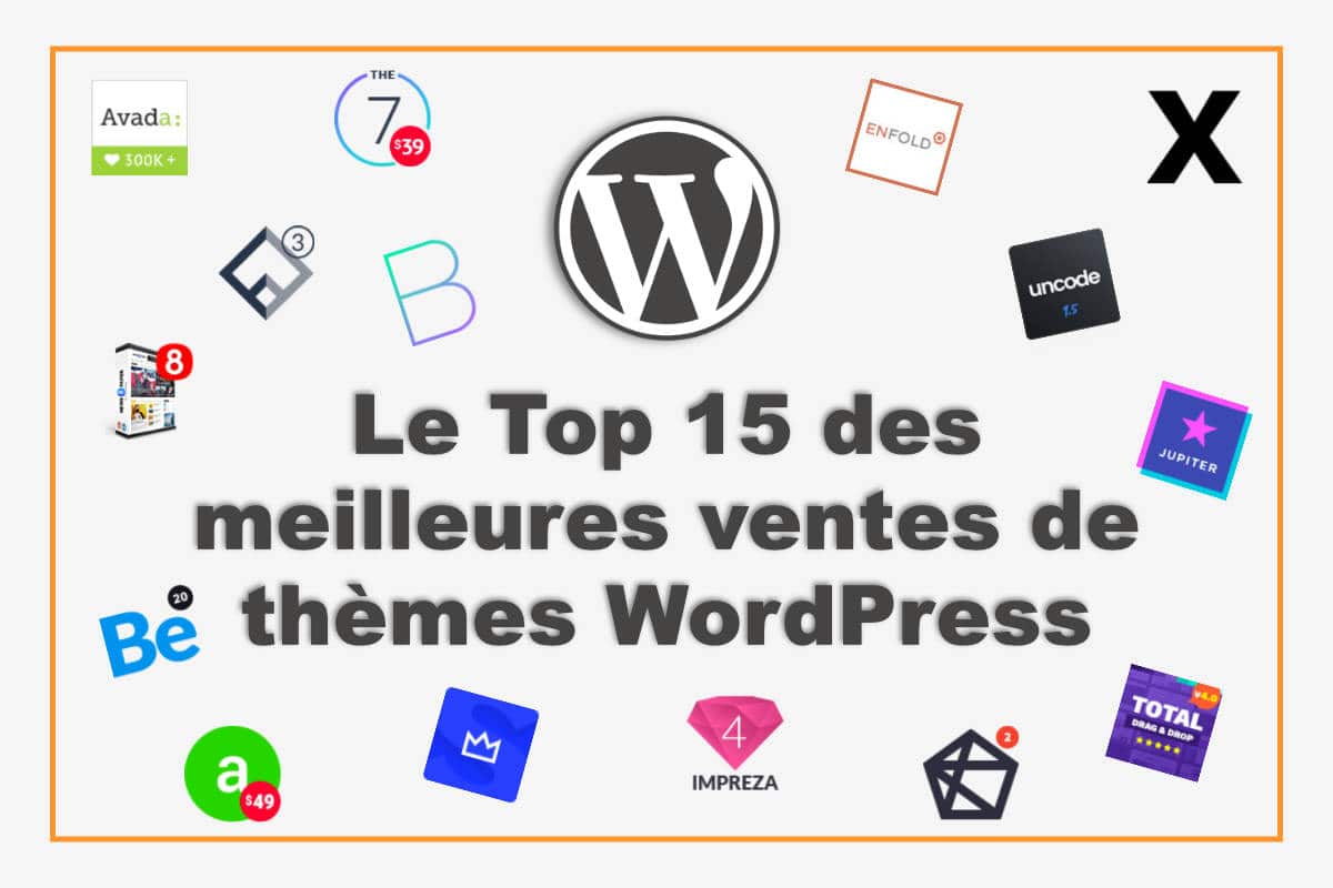 Les meilleures ventes de thèmes premiums WordPress sur Themforest