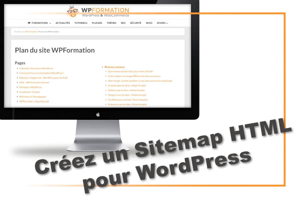 Plan de site - sitemap HTML