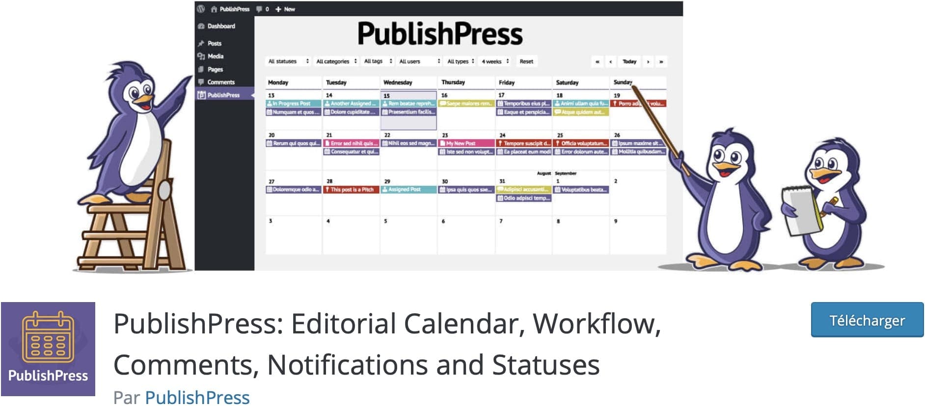 calendriers wordpress meilleurs plugins 14