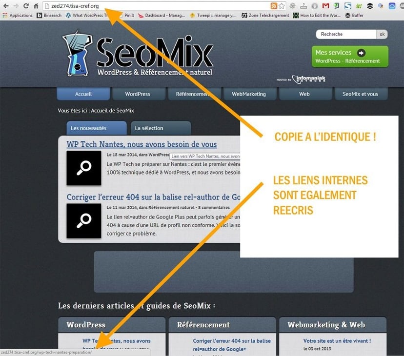 Scraping site wordpress