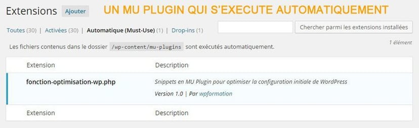 Créer un MU Plugin WordPress