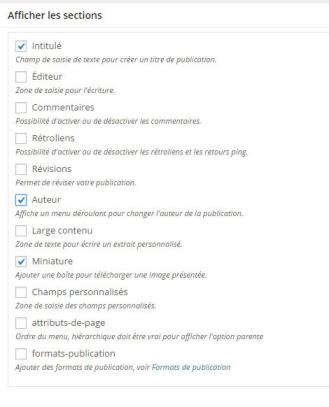 Custom post types choix des champs