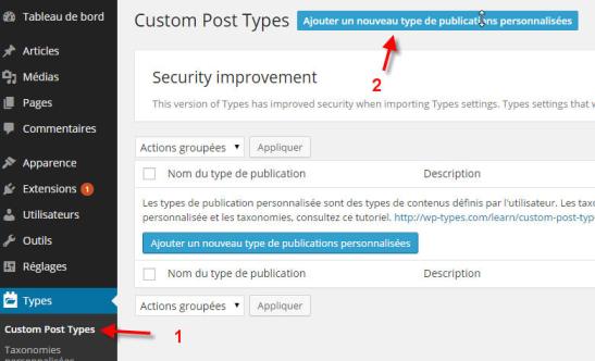 custom post types creer