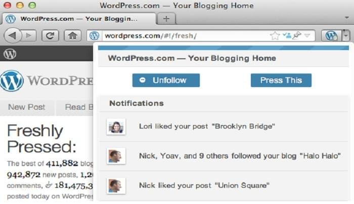 Wordpress.com Extension