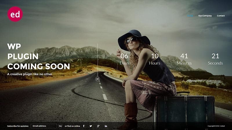 Coming Soon Countdown Responsive WordPress Plugin