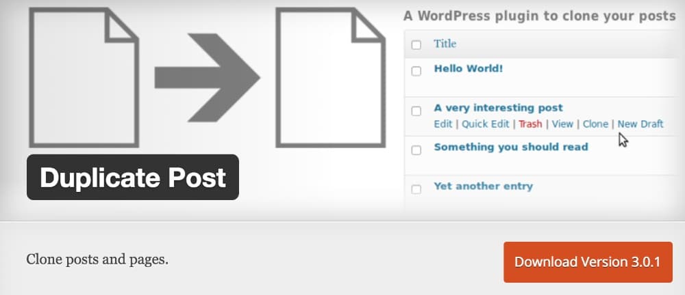 Plugin Duplicate Post