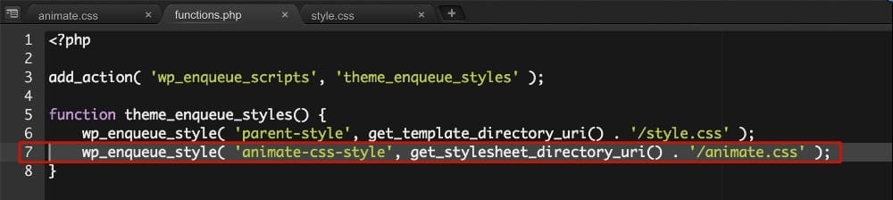 Créer un fichier functions.php