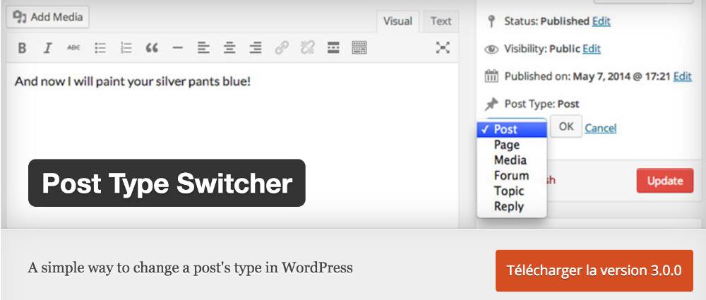 Plugin Post Type Switcher