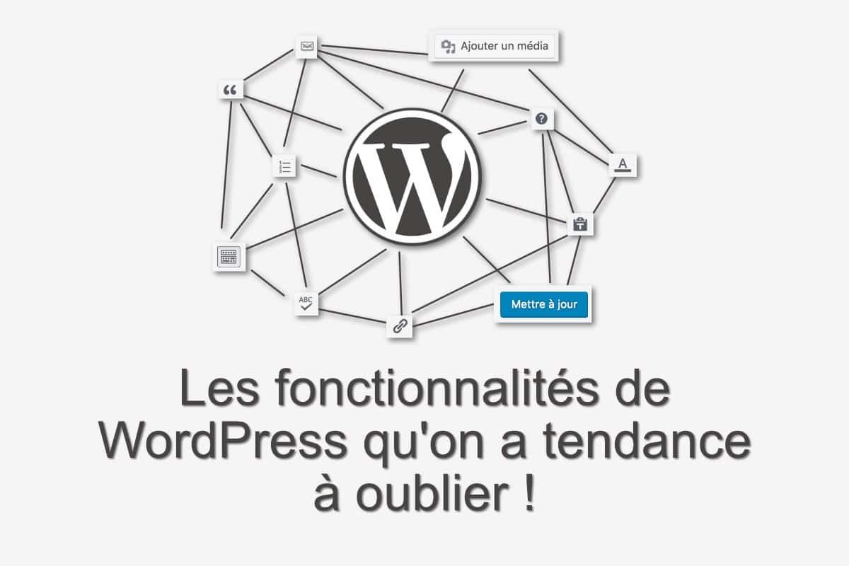 Les fonctionnalités de WordPress