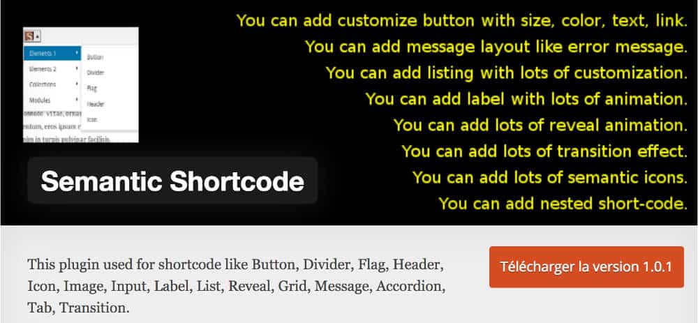 Semantic Shortcode
