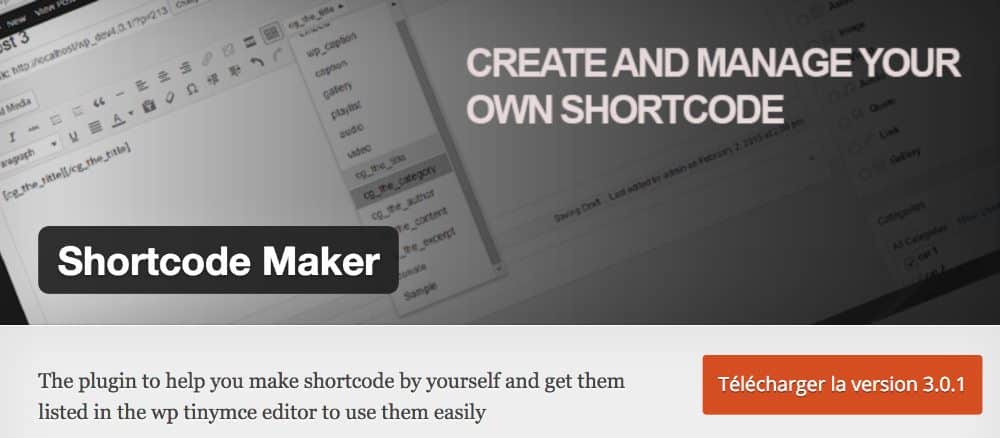 Shortcodes Maker