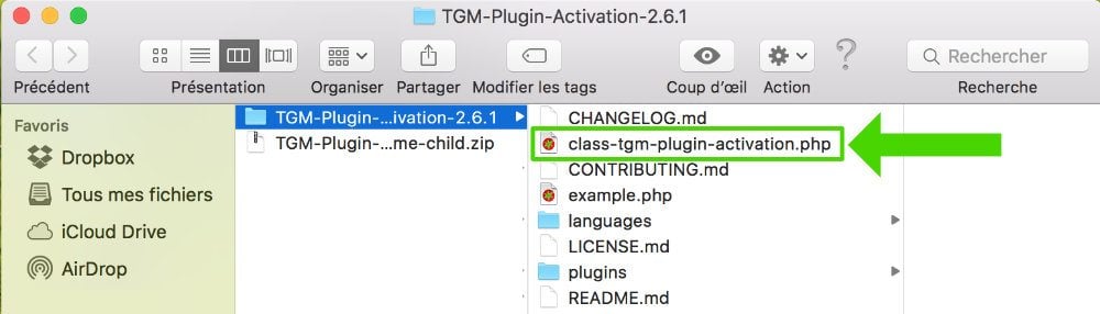 Extraire le fichier class-tgmpa