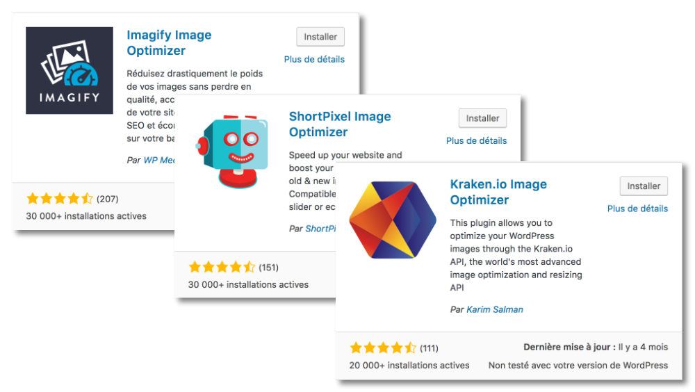 Plugin WordPress pour compression d'images