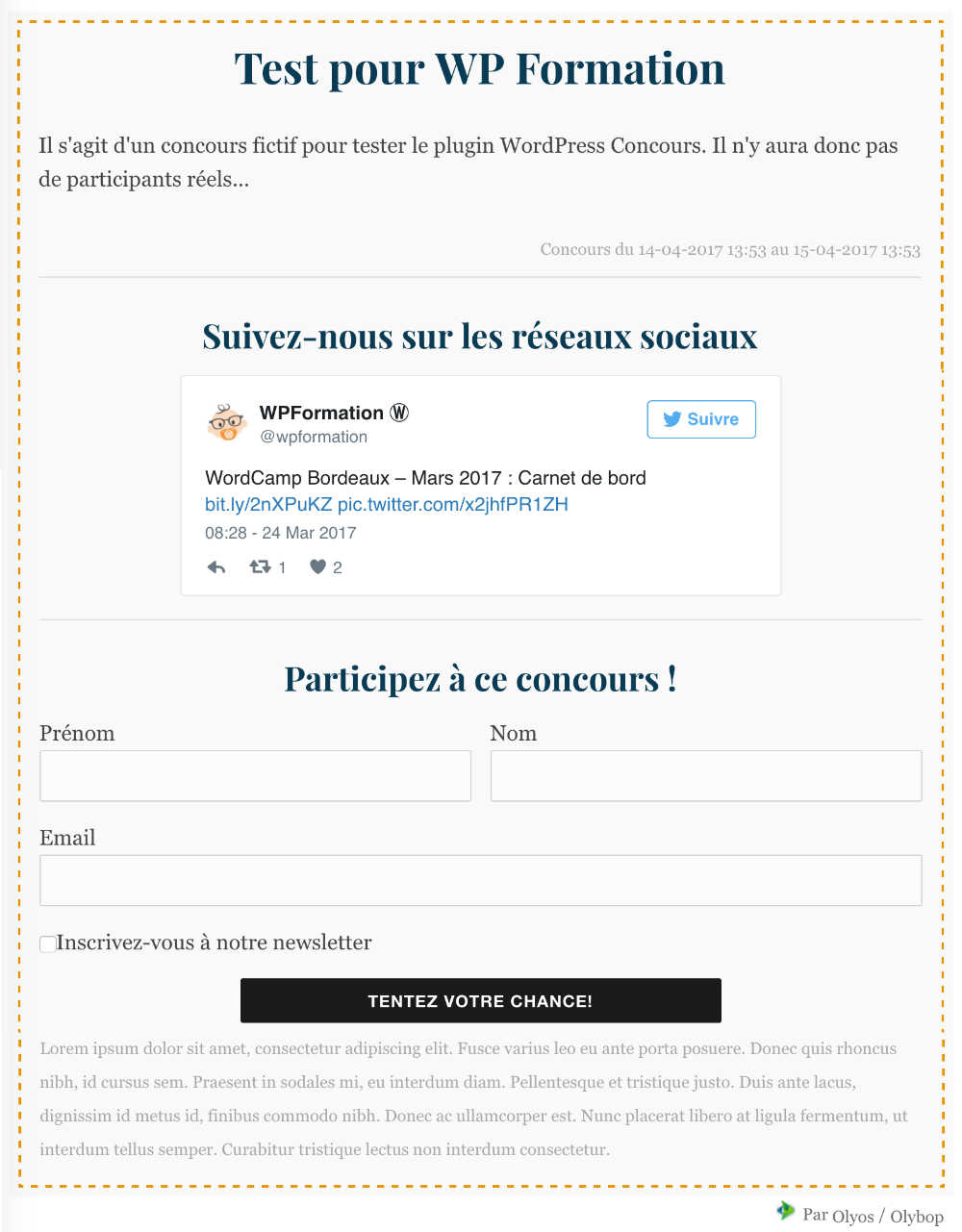 Concours Cote Frontend