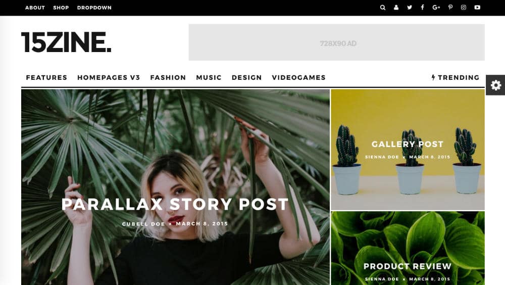 15zine - thèmes magazine WordPress