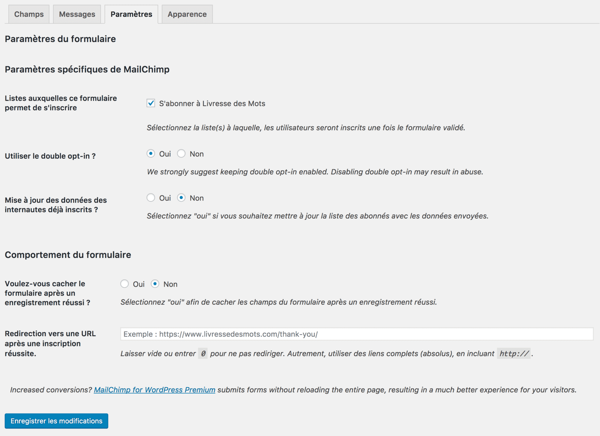 MailChimp for WordPress 4