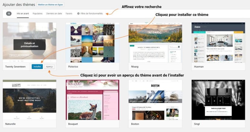 installer theme wordpress 4 Comment installer un thème WordPress gratuit ou premium ?