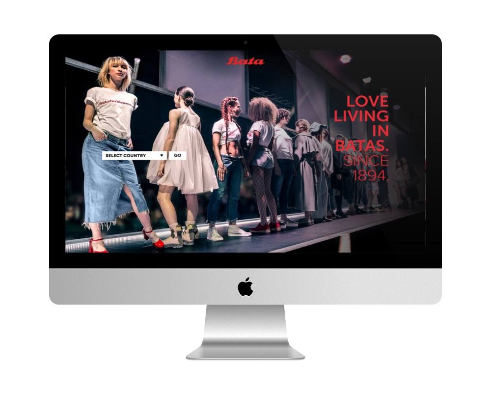 Le site de Bata fait avec WordPress