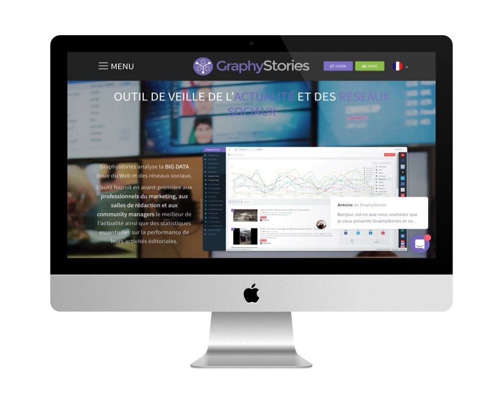 Le site de GraphyStories afit avec WordPress