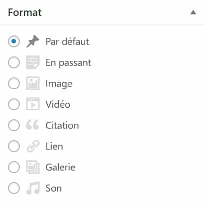 format articles WordPress