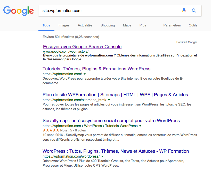 index site wpformation