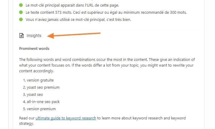 insights Yoast SEO Premium