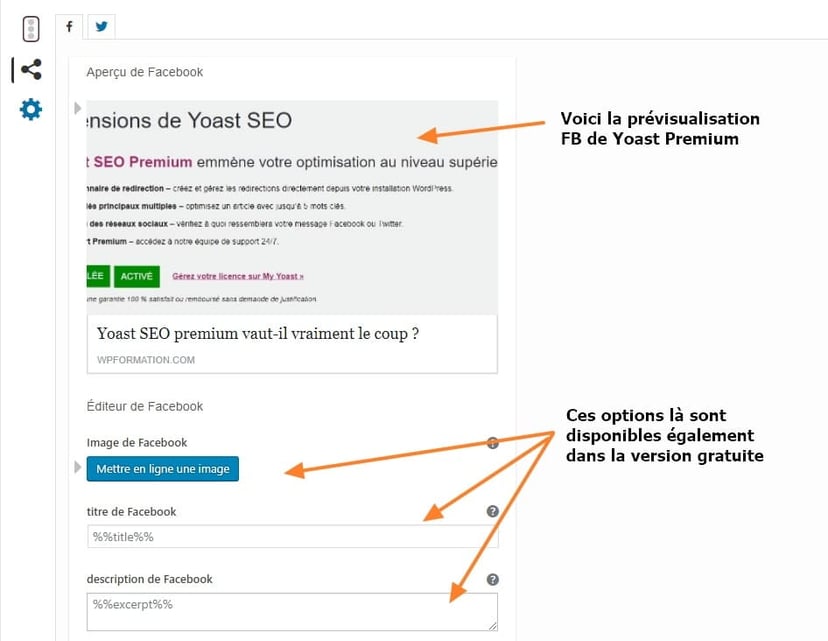 previsualisation yoast fb premium