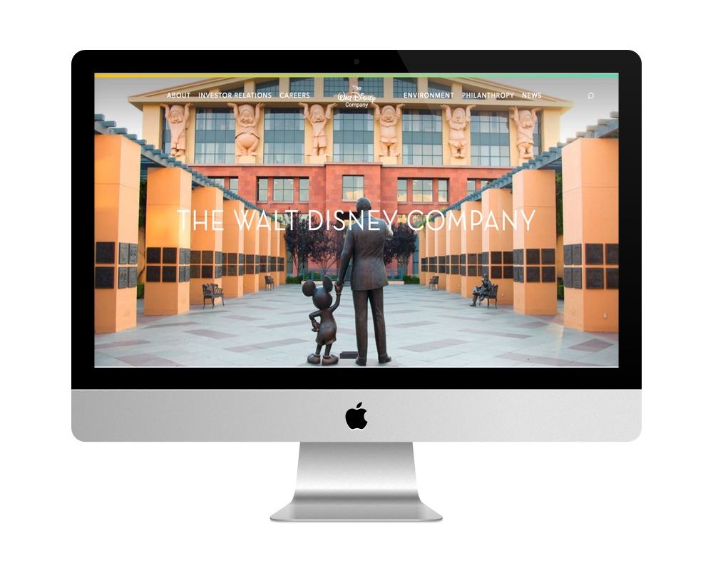 Site de Walt Disney est fait avec WordPress