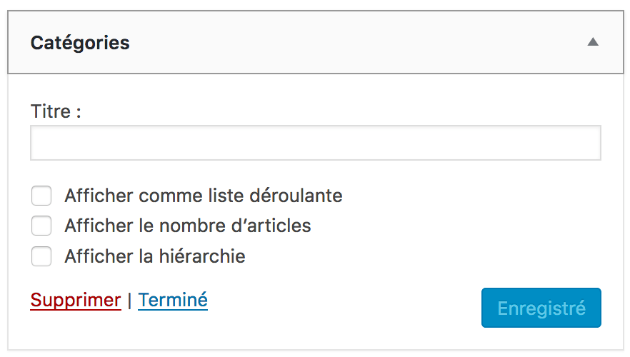 4 - widget categories