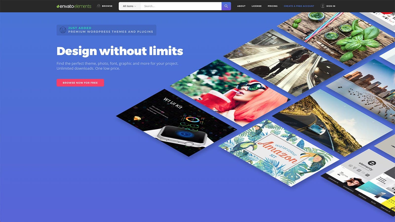 La plateforme de contenus en ligne Envato Elements